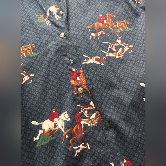 BUSHWACKER U.S.A EQUESTRIAN GREEN SHIRT L - Picture 3 of 4